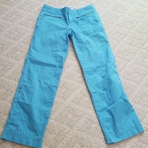 Athleta turquise blue convertable pants 4P